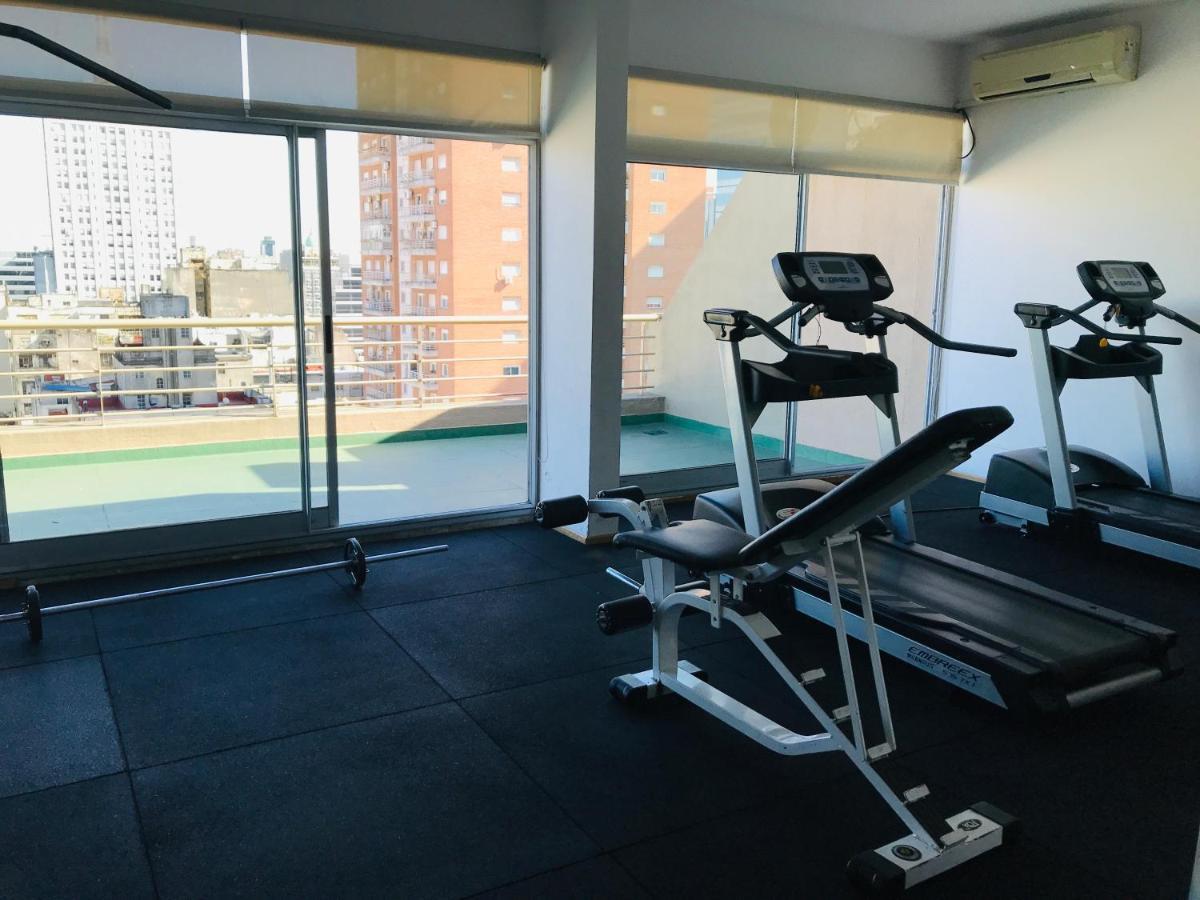 Apartamento Centrico Y Moderno Con Balcon, Piscina, Gimnasio Y Laundry بوينس آيرس المظهر الخارجي الصورة