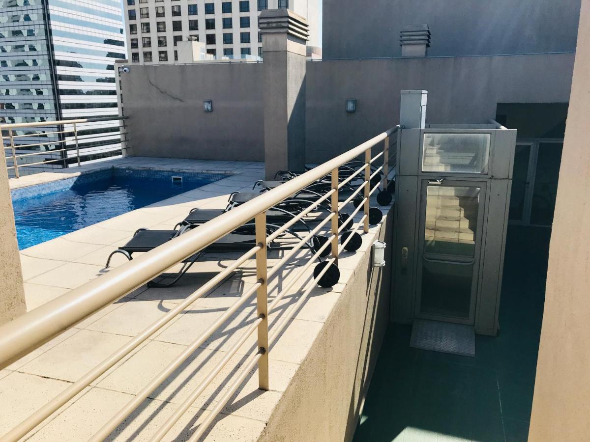 Apartamento Centrico Y Moderno Con Balcon, Piscina, Gimnasio Y Laundry بوينس آيرس المظهر الخارجي الصورة