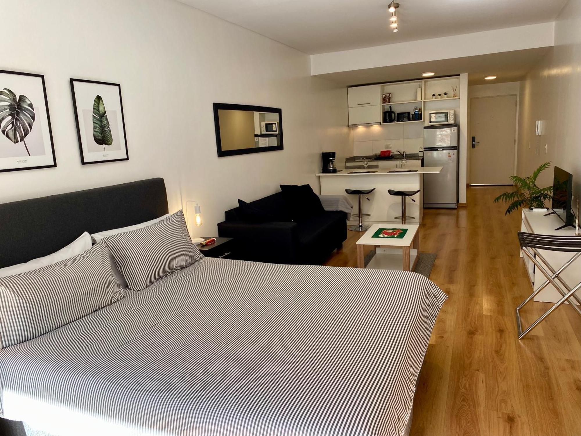 Apartamento Centrico Y Moderno Con Balcon, Piscina, Gimnasio Y Laundry بوينس آيرس المظهر الخارجي الصورة